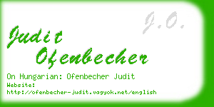 judit ofenbecher business card